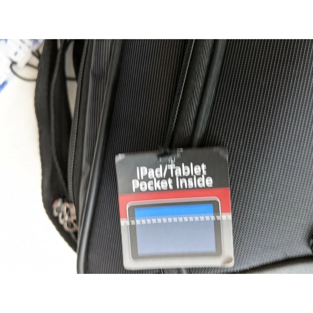 SwissGear Checkpoint Friendly 15.6 Laptop Briefcase Messenger Bag Black New